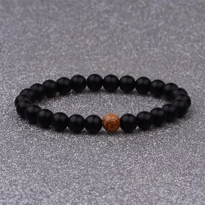 8mm Natural Round Gemstone Bead Handmade Beads Men Women Bracelets Jewelry • $6.45