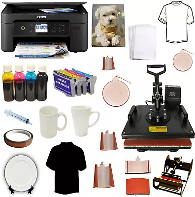 8in1 15 X15  Large Combo Heat Press Wireles Sublimation Ink Printer Tshirts Mugs • $549.98