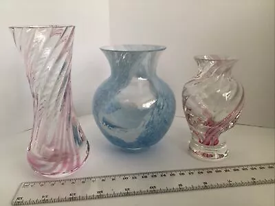 3 Caithness Glass Vases  • £10