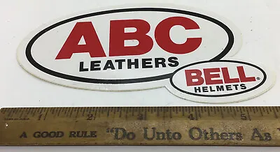 Vtg 70's Abc Leathers Bell Helmets Decal Sticker Nos Easy Rider Rare • $24.90