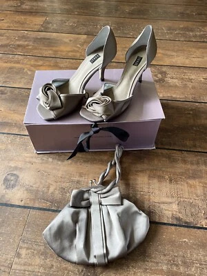 £12 • Buy Ladies Matching Taupe Shoes And Handbag, Coast, Size 4