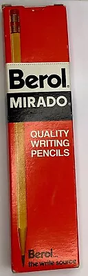 Vintage Berol Mirado No 174-2 Medium Soft Unsharpened Writing Pencils BOX OF 12 • $12