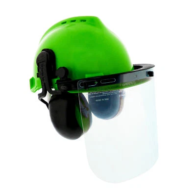thumbnail image 2 of WEJUMP CE EN397 ANSI Forestry Safety Helmet With Visor Face Mesh Shield 2 of 12