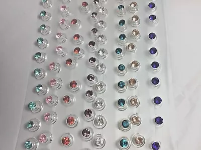 Pretty.Coils.Springs.Spirals.Hair Jewels.Gems.Wedding.Proms.single Stone.12 Pack • £3.99
