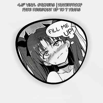 $5.99 • Buy Fill Me Up (Senpai) Gas Tank Sticker V4 | Anime Otaku Weeb JDM Vinyl Decal