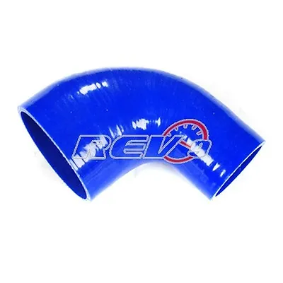 Blue 90 Degree Reducer 4 Layer Silicone Adapter 2  To 2.75  Inner Diameter • $16.99