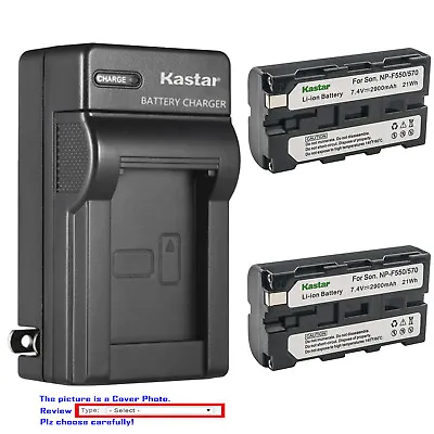 Kastar Battery AC Wall Charger For Sony NP-F330 NP-F550 NP-F570 & Sony BC-VM50 • $6.49