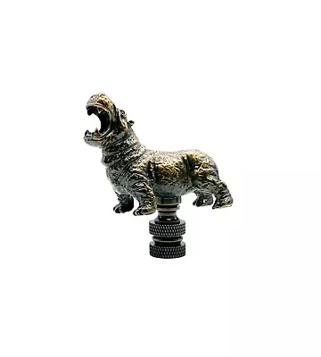 Lamp Finial-HIPPOPOTAMUS-Aged Brass Finish Highly Detailed Metal Casting- • $17