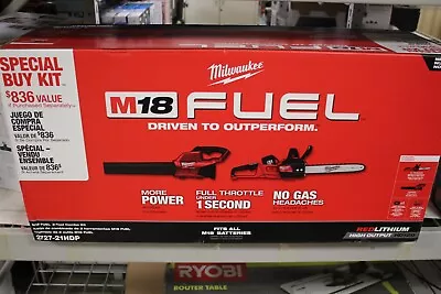 -NEW- Milwaukee 2727-21HDP M18 Fuel 2 Tool Combo Kit Blower+16  Chainsaw • $349.99