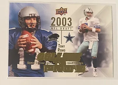 $3.25 • Buy Tony Romo 2009 Upper Deck Rookie Exclusives #CTP-TR  Football Card