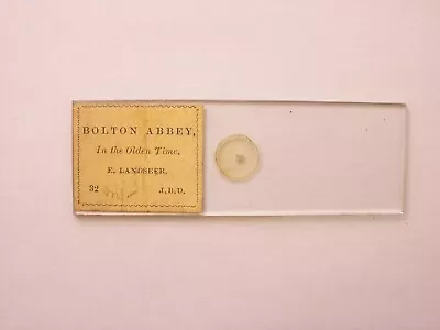 Antique Microphotograph Slide. Bolton Abbey By J.B.Dancer • $24.85