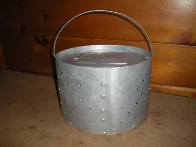 Vintage Metal Minnow Bucket • $35