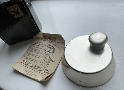 £72 • Buy Vintage 1930s Napier Cocktail Shaker Lid Silver Plate In Original Box