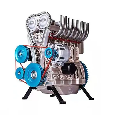 4-cylinder Inline Gasoline Engine Model Building Kits Full Metal Assembled Toy • $569.99