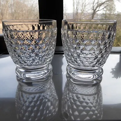 2 Villeroy & Boch Boston Cocktail Whiskey Glasses 10 Oz 4  Tall Excellent Cnd • $16