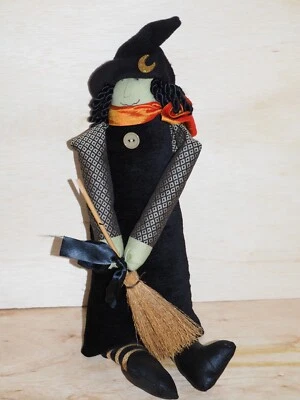 $22 • Buy WOOF & POOF HALLOWEEN WITCH Plush Rag Doll 2004 – Handmade USA 19 