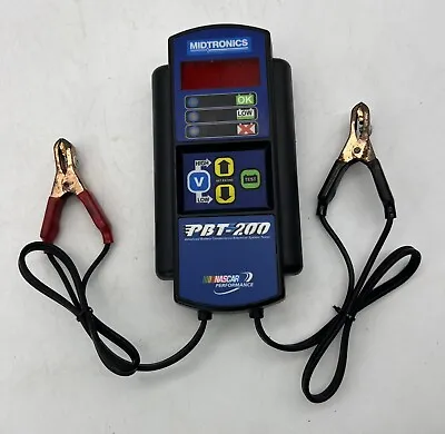 Midtronics PBT200 Battery Tester W/ Charging System Test Black Works Great • $118.96