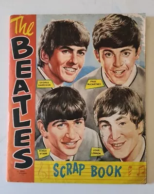 Shea Stadium Ticket August 23 1966 Beatles Original NEMS Vintage Scrapbook USA • $550