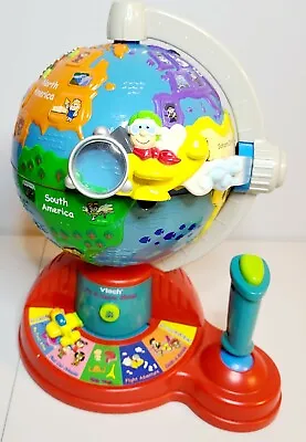 $14.99 • Buy Vtech Fly And Learn Globe Interactive Educational Talking Kids Atlas Geography