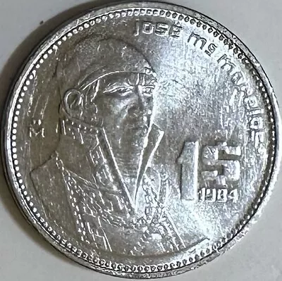 1984 Mexico 1 Peso KM496 Plus 'r.a.'  Initials • $1000