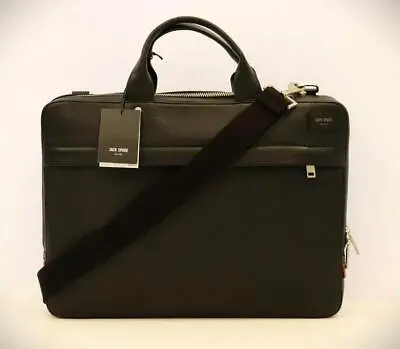 Jack Spade Mason Slim Briefcase Black Nyru2580 Nwt Msrp $398 • $319