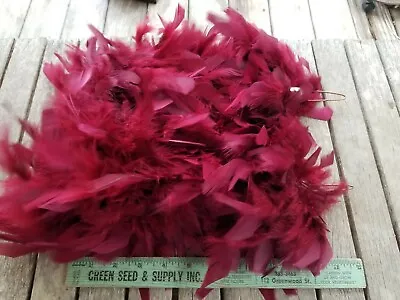 Lot Of 2 Vintage Marching Band Hat Feather Maroon / Wine - Plume • $15