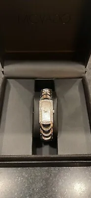 Movado 0606007 Rondiro Rectangle Diamond Dial Ladies Watch • $1200