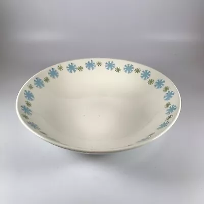 Royal China Impromptu Serving Bowl Blue Green Asterisk Star MCM Vtg 1950s • $26.99