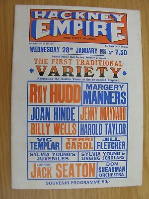 1987 HACKNEY EMPIRE VARIETY Roy Hudd Margery Manners Joan Hinde Jenny Maynard • £7.50