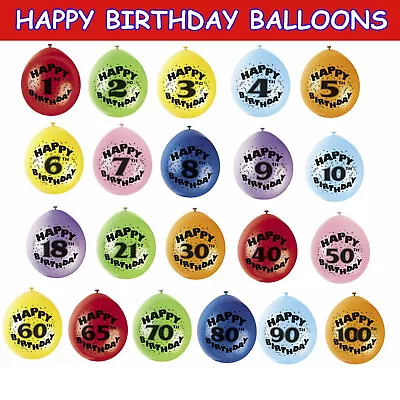 Golden Age 1st To 10th 16 18th 21st 30th 40 50 Birthday Party Balloon Decoration • £4.59