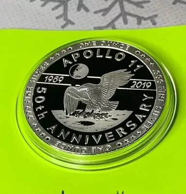 £38 • Buy Apollo 11 50th Anniversary 1oz .999 Silver Round