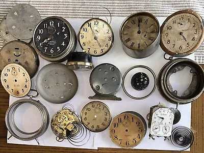 Vintage Lot Of Antique Westclox Big Ben Alarm Clocks Parts • $18