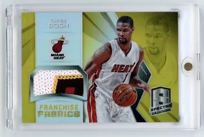 2014 Panini Spectra Franchise Fabrics Chris Bosh Gold Game Used Patch Rare 10/10 • $89.99