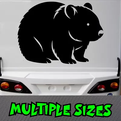 Wombat Sticker Decal Car Window Australian Animal Marsupial Aussie Caravan Vinyl • $6.50