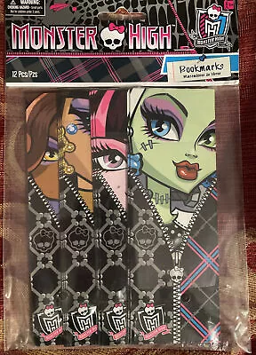 Monster High Bookmarks Girls Birthday Party Favors 12 Ct Party Supplies  • $4