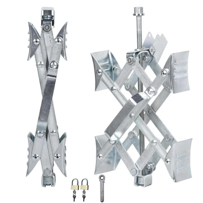 $48.42 • Buy Camper Wheel Chock Stabilizer X-Shaped RV Tire Stabilizers With Wrench And Lock