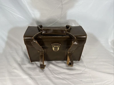 $9.80 • Buy Vintage Brown Leather Camera Bag