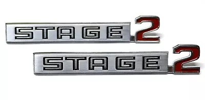 NEW 70-75 Buick  Stage 2  Front Fender Emblems GS Close-Pin Side Badge USA-Made • $139.99