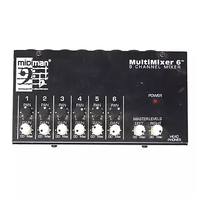 Black Midiman Multimixer 6 Channel Mixer M-Audio Tested No Power Cord • $24.99