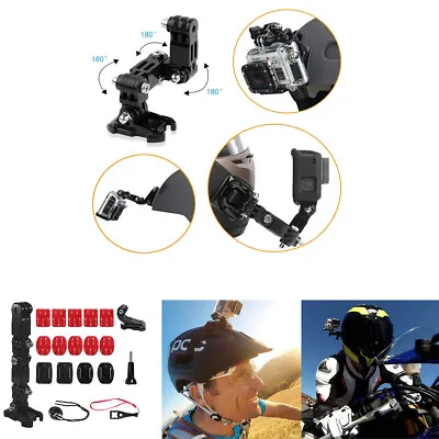 Black MTB Motorcycle Helmet Mount Swivel Bracket For GoPro Hero Action Camera • $25.66