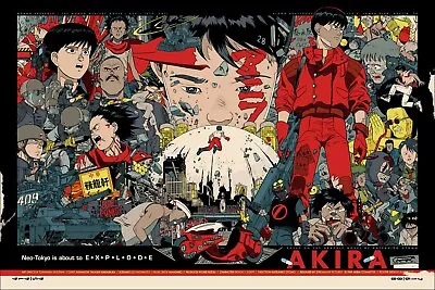 Akira By Tyler Stout - Regular - S & N - Very Rare Sold Out Mondo Print • $2300