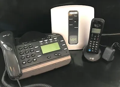 VOX Home Office Phone System Package (2 Lines) - 1 Fixed 3 Dect Phones + Headset • £168.95