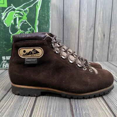 Scarpa Fabiano Alps Womens Hiking Mountaineer Trail Boots Suede Italy 8.5 Vtg • £72.36