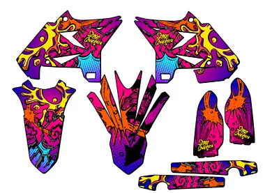 2008-2014 Fits UFO RESTYLE YZ 125 ZANY Pink Senge Graphics Kit Compatible With • $169.99