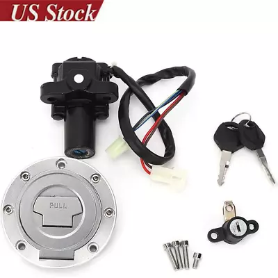 Fuel Gas Cap Ignition Switch Seat Lock W/ Key Set For Yamaha YZF R1 R6 FZ6 • $28.99