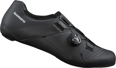 Shimano RC300 E-Width Road Bike Shoes Black Wide Fit • $104.99