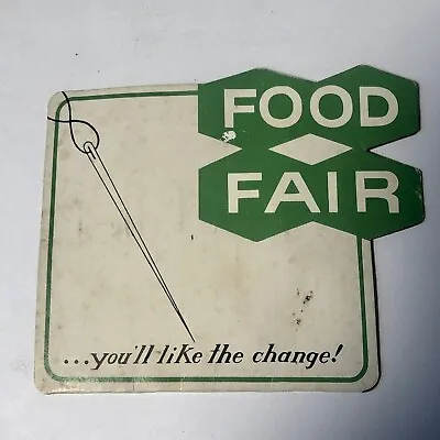 Vintage Food Fair Advertising Supermarkets Souvenir Sewing Needle Kit Ephemera • $7.99