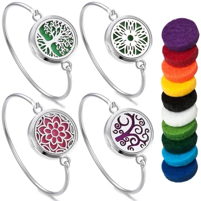 $3.07 • Buy  Aromatherapy Diffuser Bracelet Stainless Steel Locket Perfume Bangle