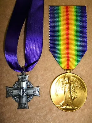 CEF Canadian Memorial Cross & Victory Medal To George Gowen 19th Battalion KIA • $362.15