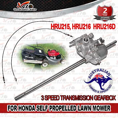 3 Speed Transmission Gearbox Fit For Honda Self Propelled Lawn Mower HRU216 NEW • $153.56